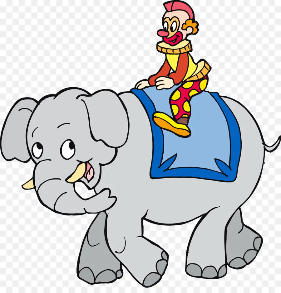 Elefante E Palhaço，Elefante PNG