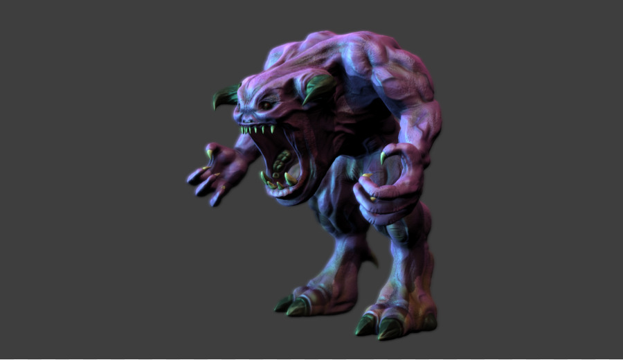 Monstro 3d，Criatura PNG