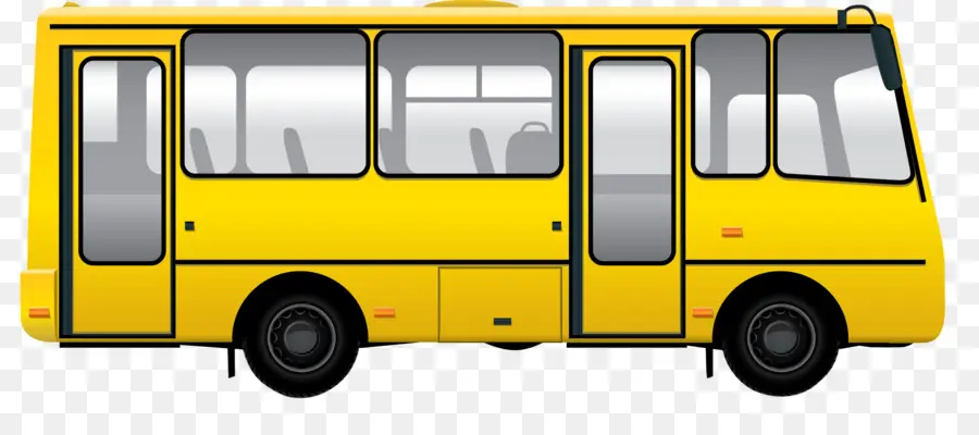 Ônibus Escolar，Amarelo PNG