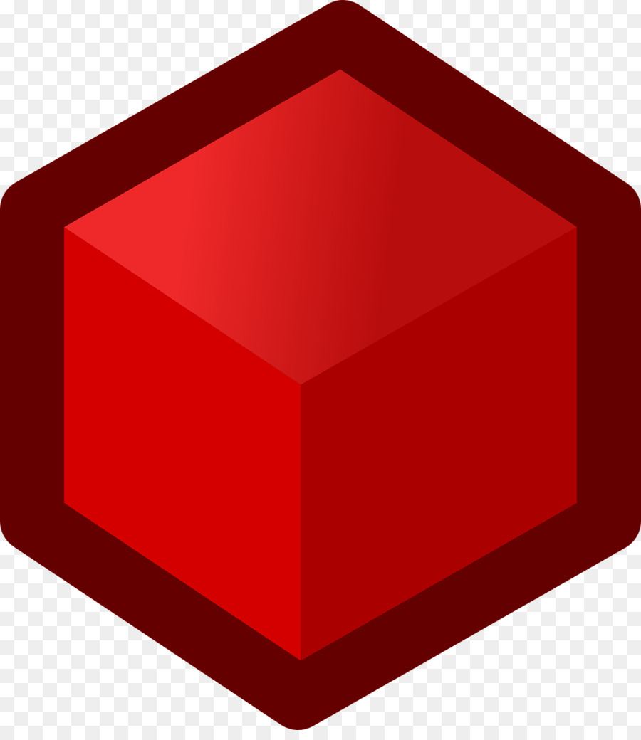 Cubo Vermelho，Geométrico PNG