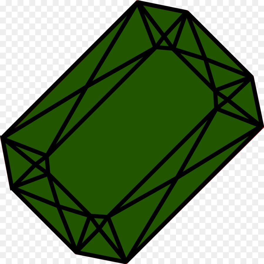 Gema Verde，Formato De Diamante PNG