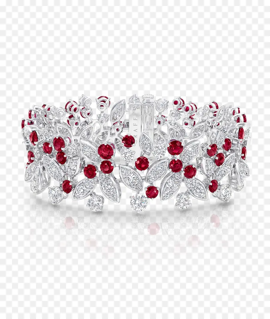 Pulseira Diamante E Rubi，Pedras Preciosas PNG