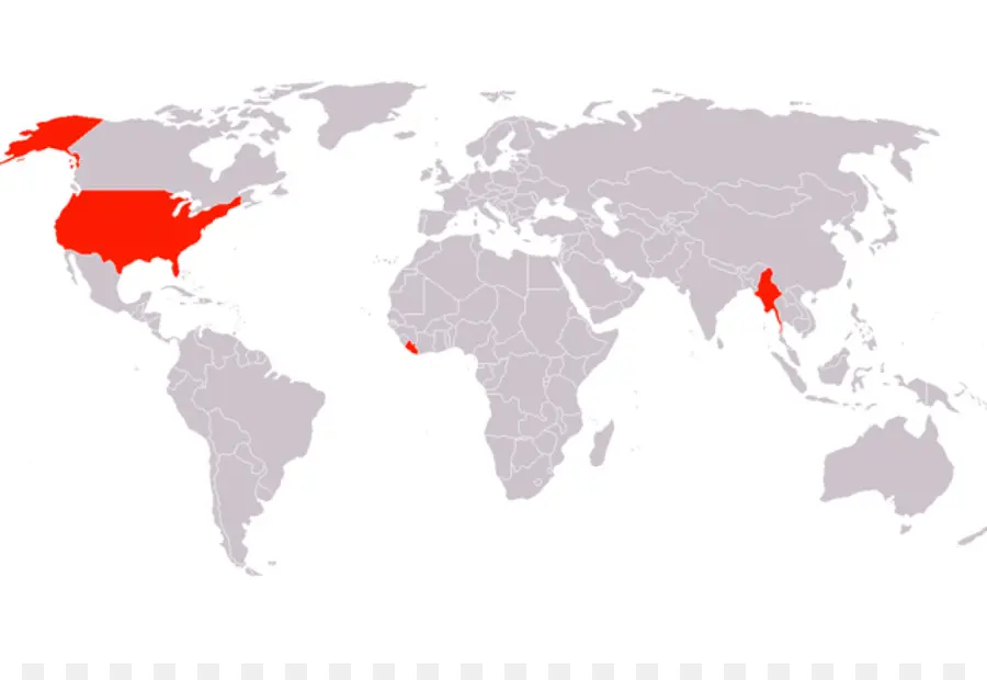 Mapa Mundial，Países PNG