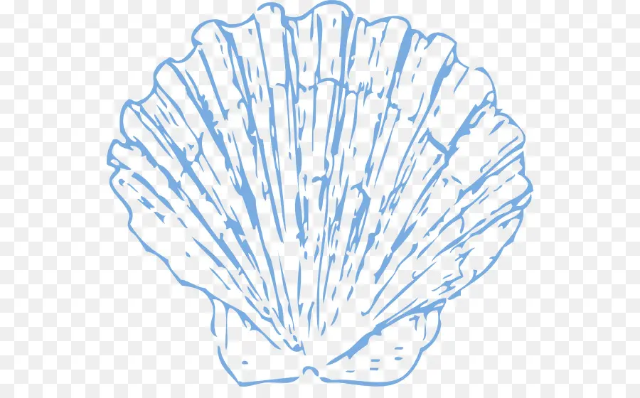 Seashell，Azul PNG