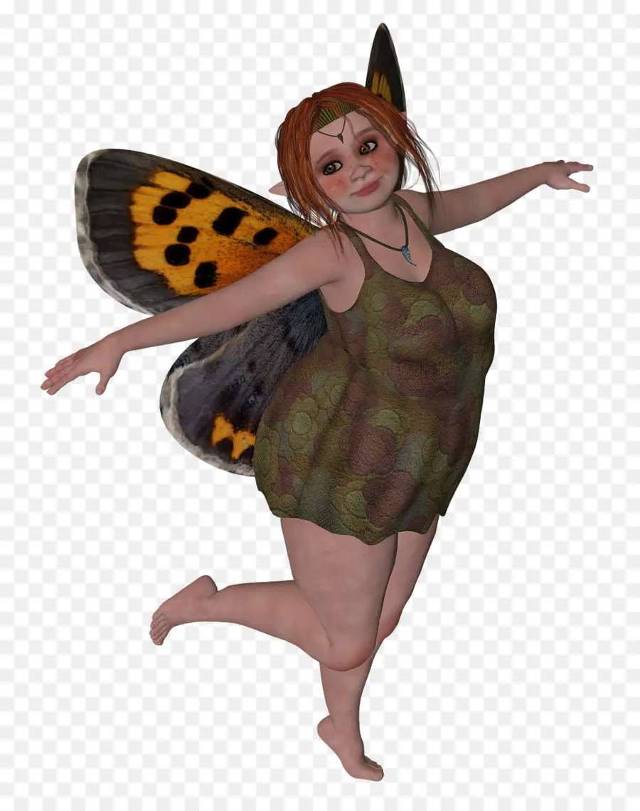 Fada Com Asas De Borboleta，Fantasia PNG