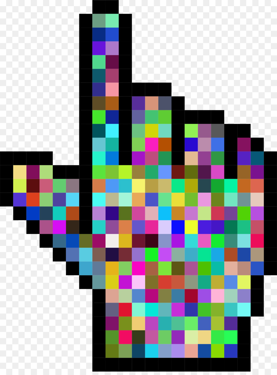 Cursor De Mão Colorido，Ponteiro PNG