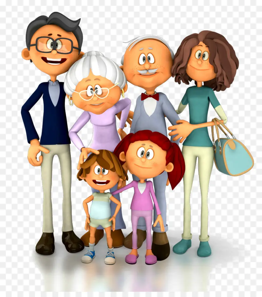 Família Dos Desenhos Animados，Avós PNG