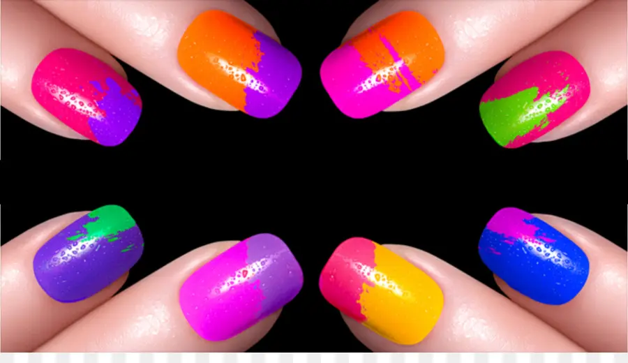 Unhas Coloridas，Esmalte PNG