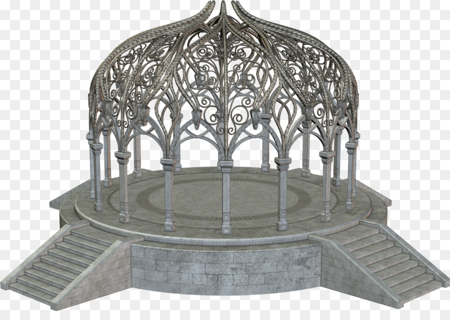 Gazebo Ornamentado，Arquitetura PNG