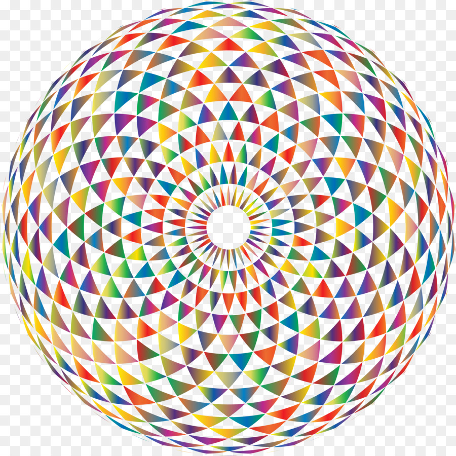 Esfera Geométrica，Colorido PNG