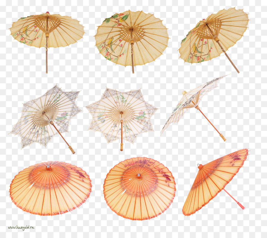 Guarda Chuvas De Papel，Decorativo PNG