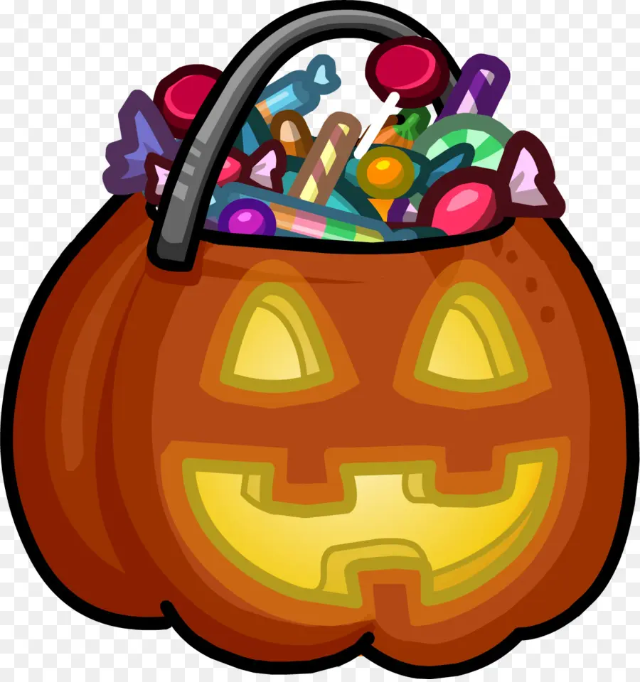 Abóbora De Halloween，Doce PNG