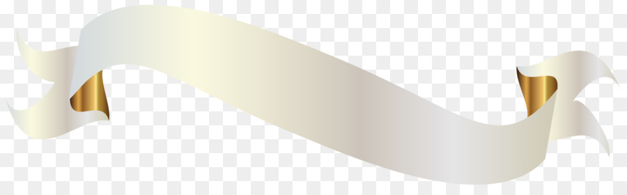 Fita Branca Curva，Decorativo PNG