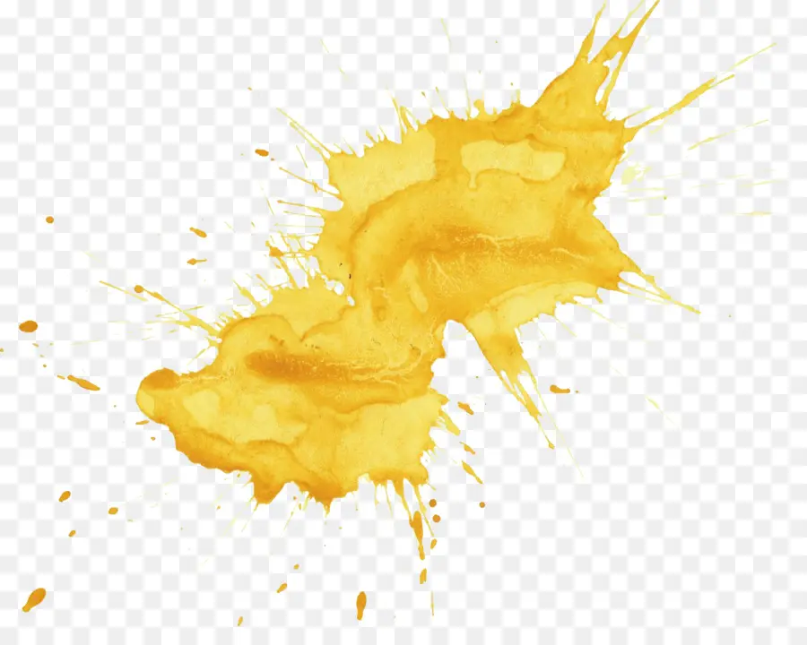 Amarelo，Pintura Em Aquarela PNG