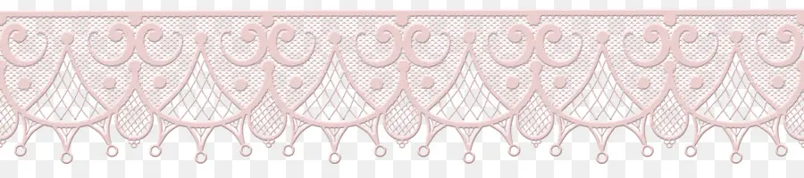 Borda De Renda Rosa，Decorativo PNG