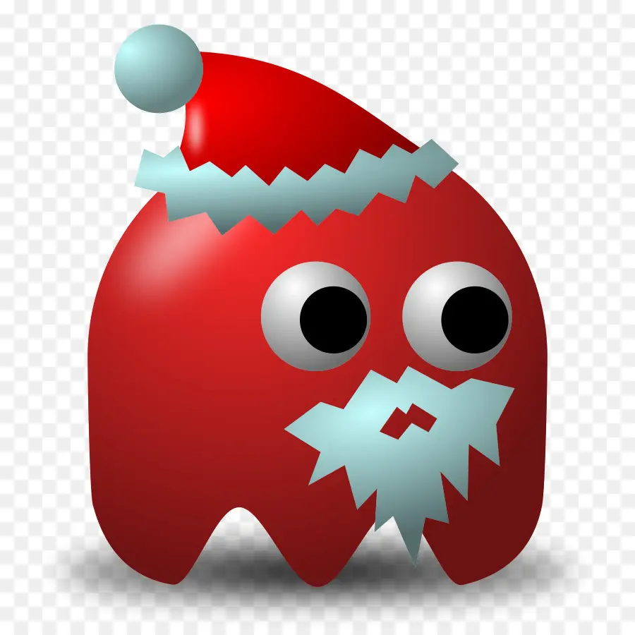 Fantasma，Chapéu De Papai Noel PNG