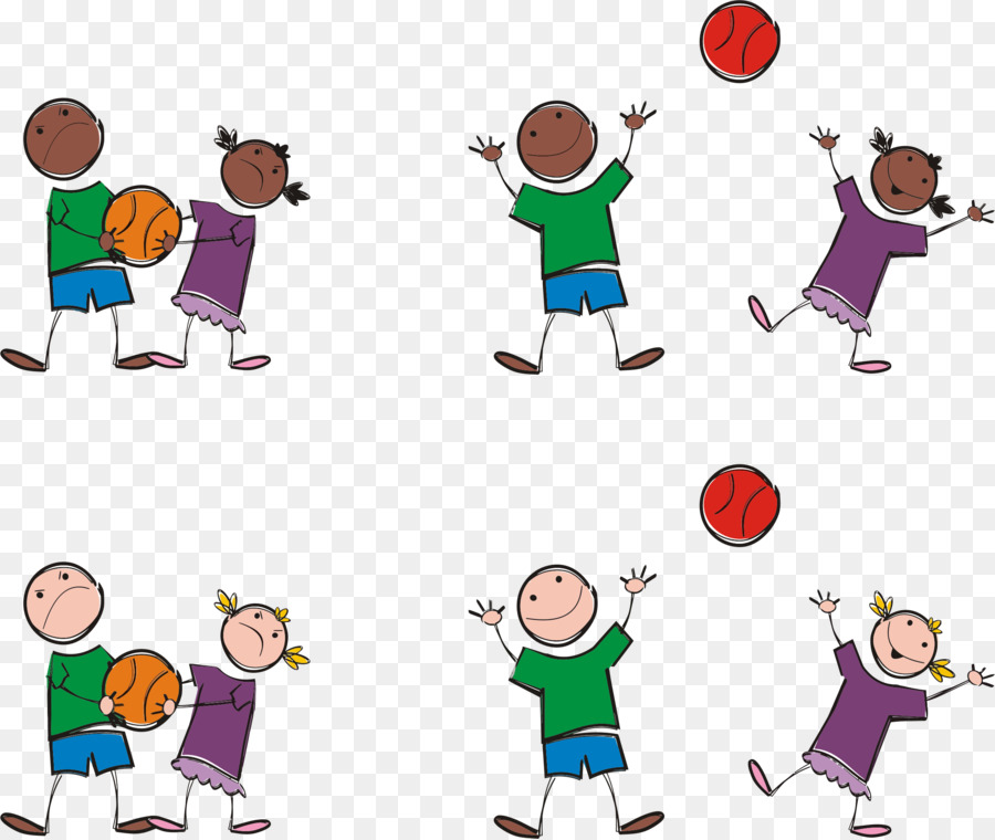 Crianças Brincando，Basquetebol PNG