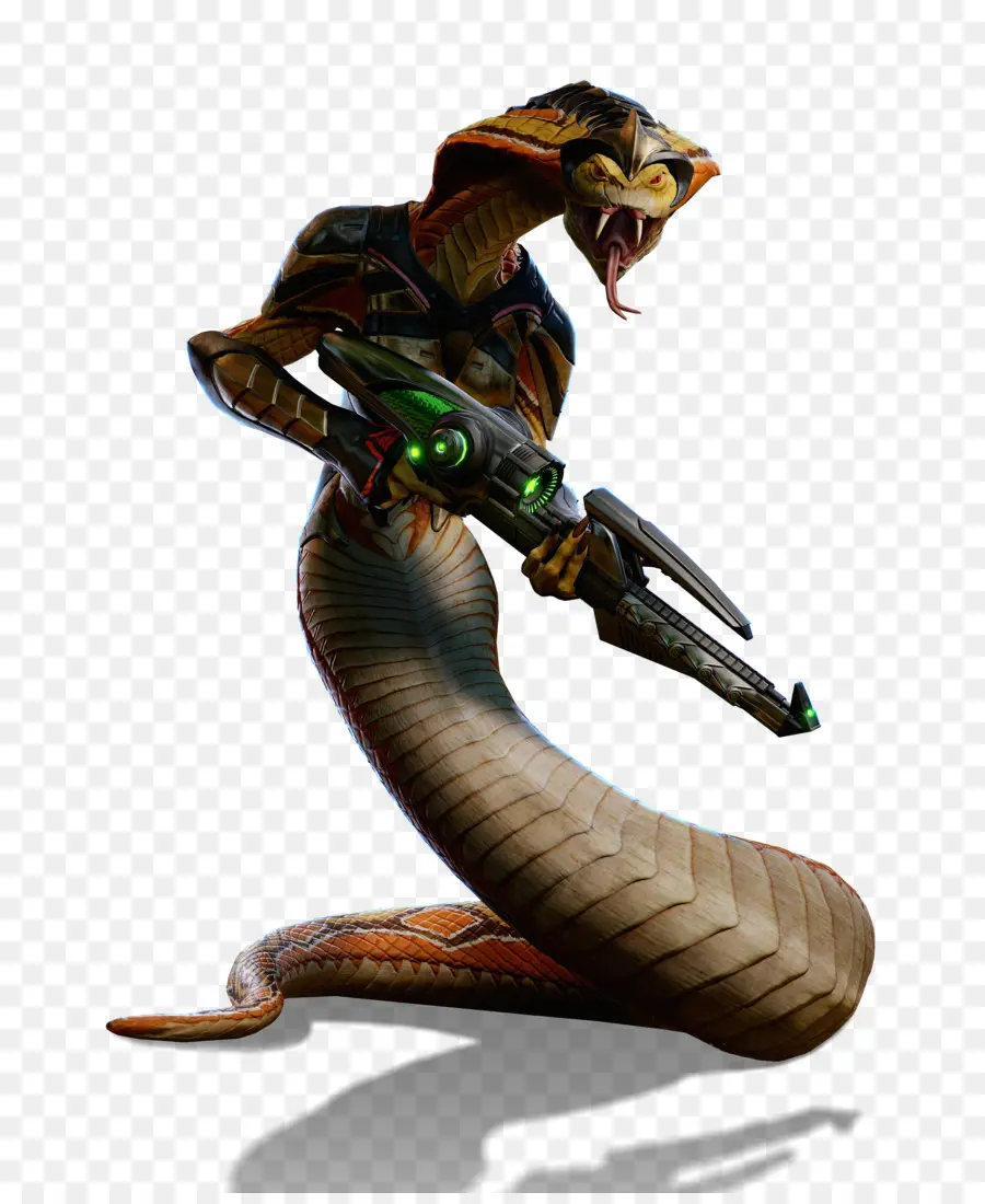 Guerreiro Cobra Com Arma，Estrangeiro PNG