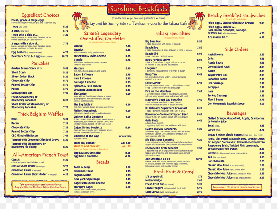 Oatman，Menu PNG