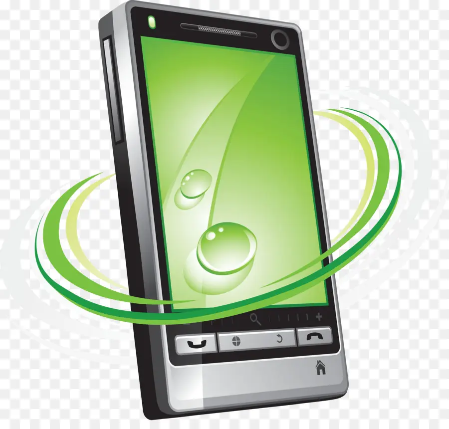 Smartphone，Verde PNG