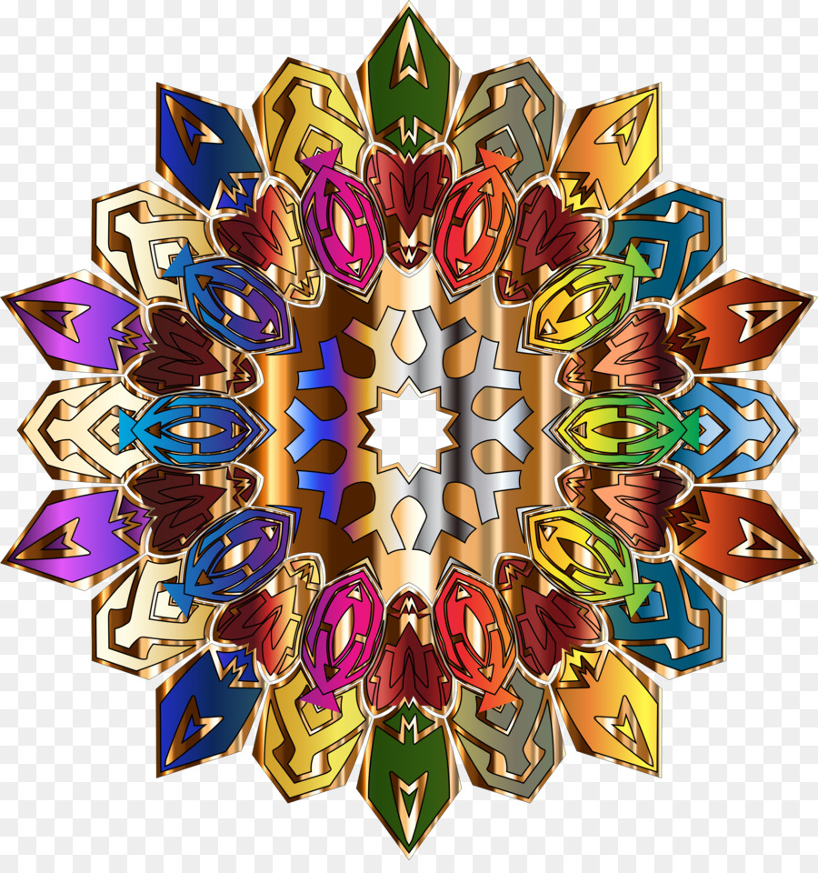 Mandala，Colorido PNG