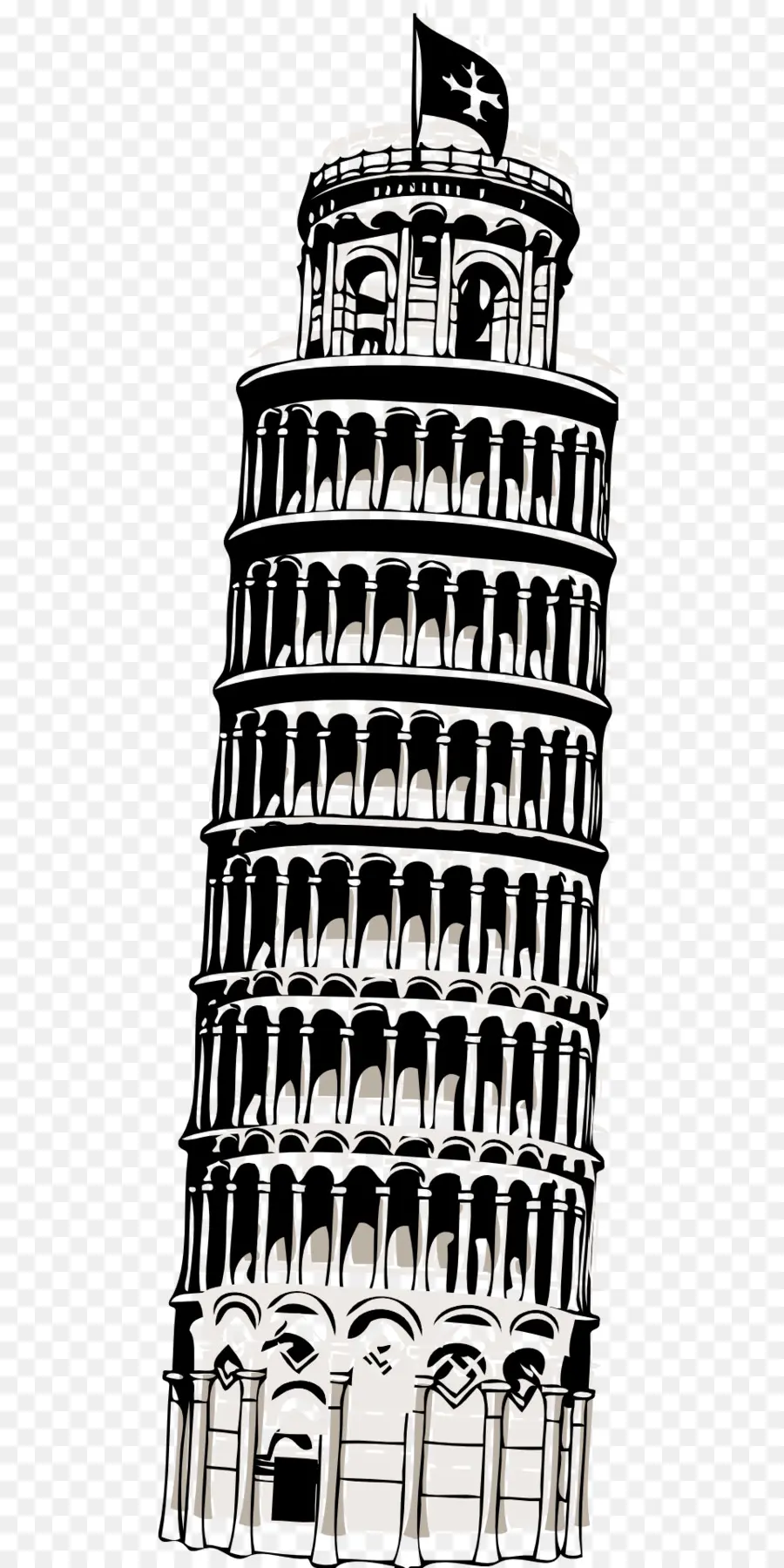 Torre Inclinada De Pisa，Itália PNG