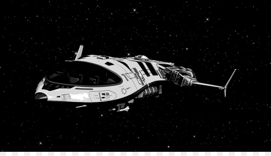 Nave Espacial，Preto E Branco PNG