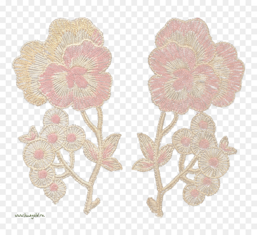 Flores Bordadas，Floral PNG