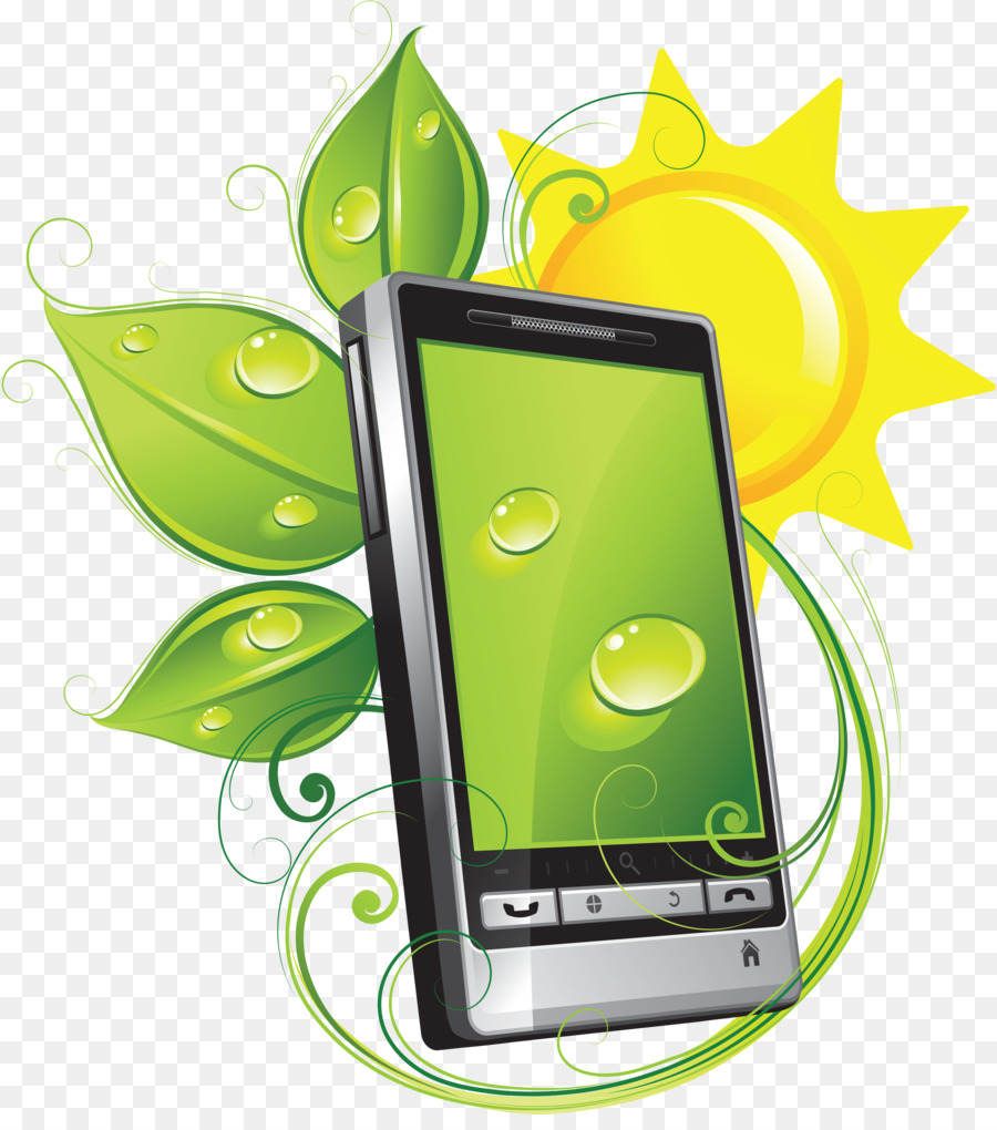 Telefone Ecológico，Verde PNG