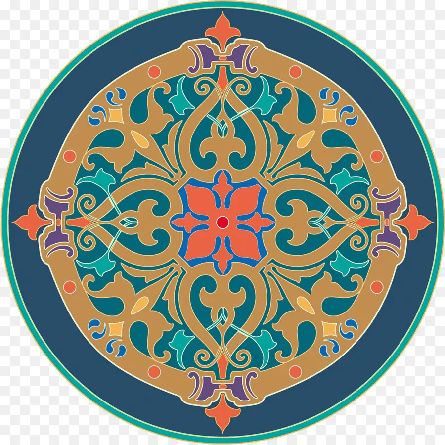 Mandala，Colorido PNG