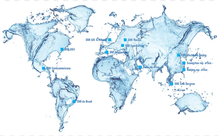 Mapa Mundial，água PNG