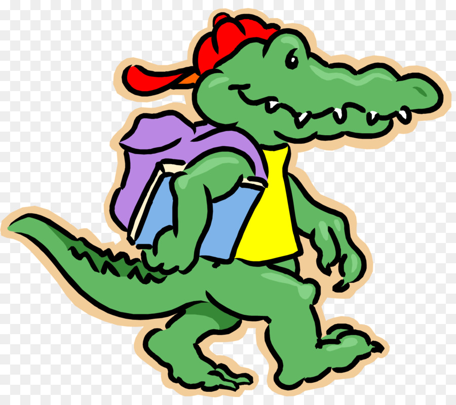 Crocodilo De Desenho Animado，Mochila PNG