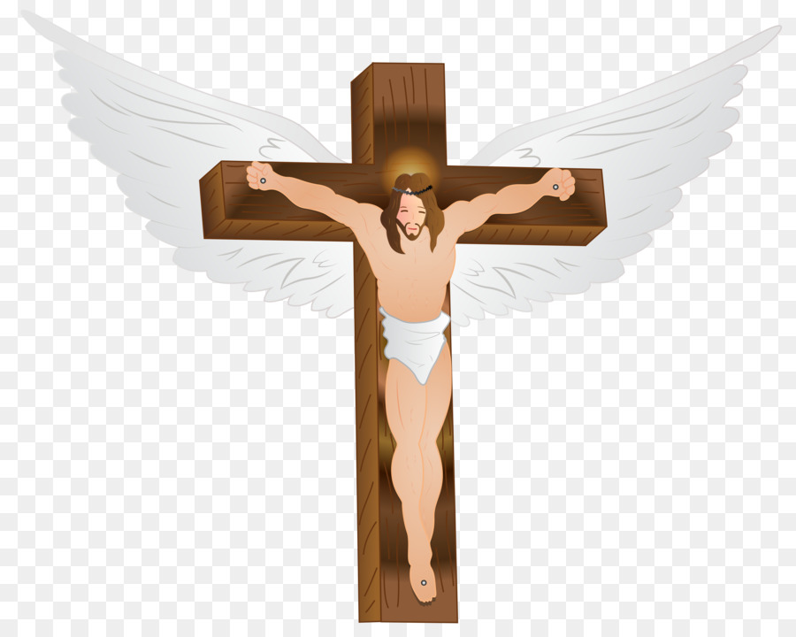 Crucifixo Com Anjo，Jesus PNG