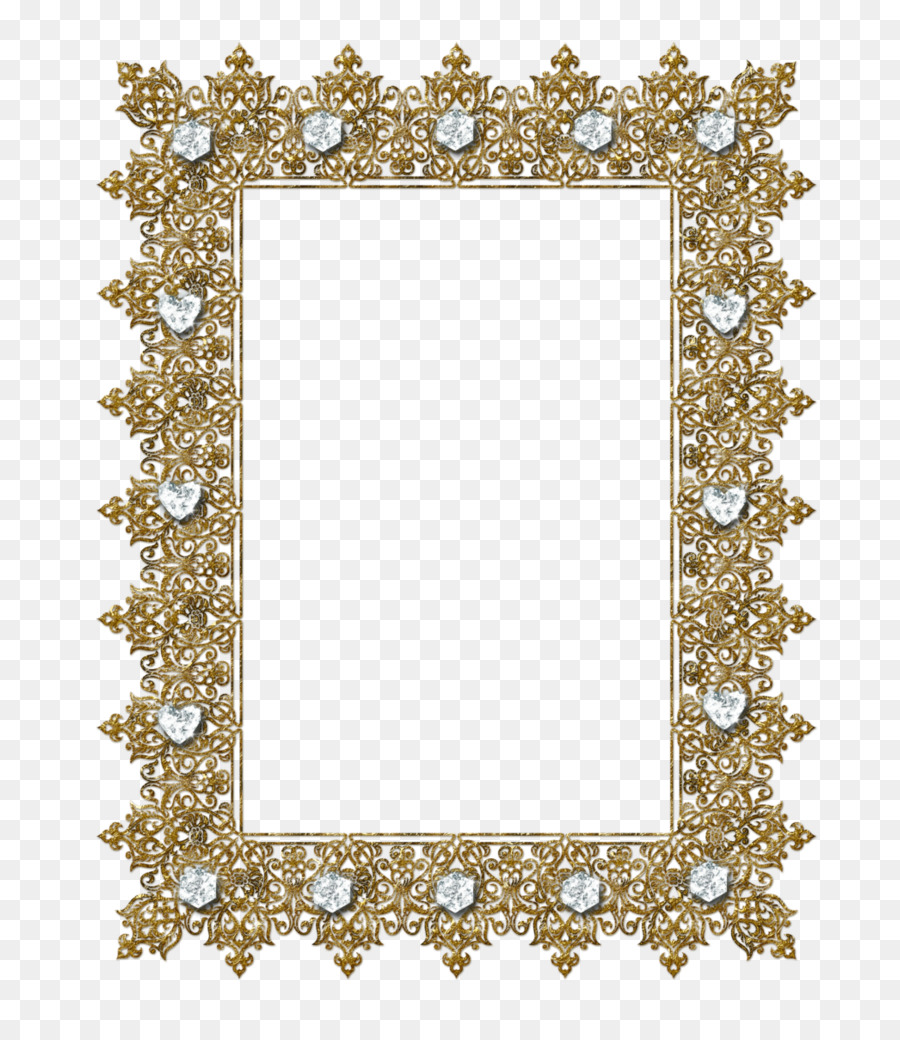 Moldura Dourada，Ornamentado PNG