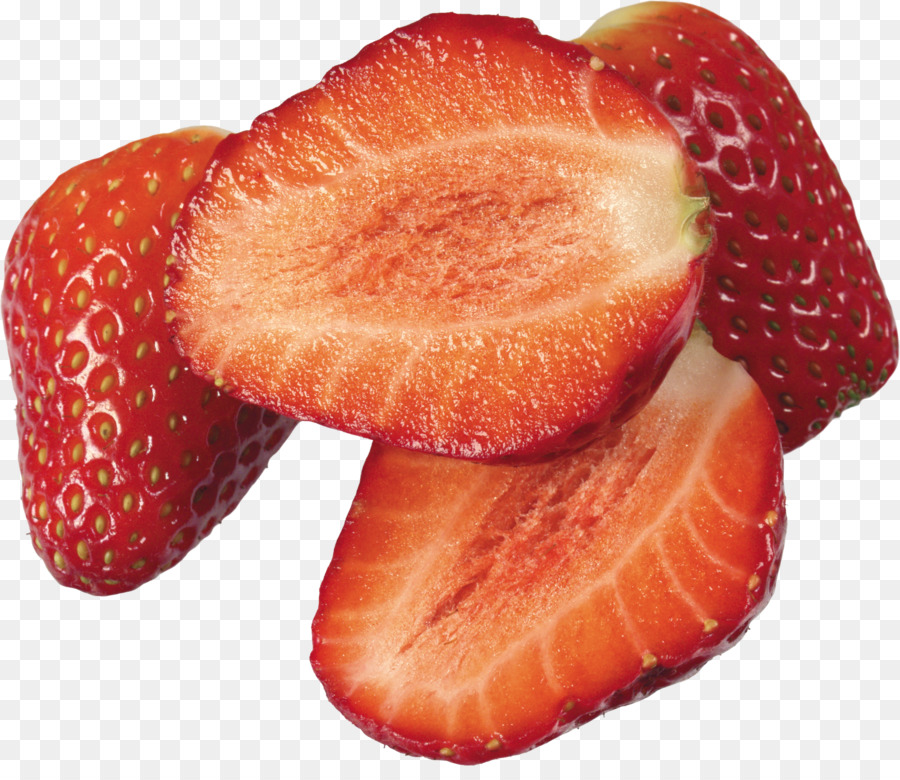 Morango Fatiado，Vermelho PNG