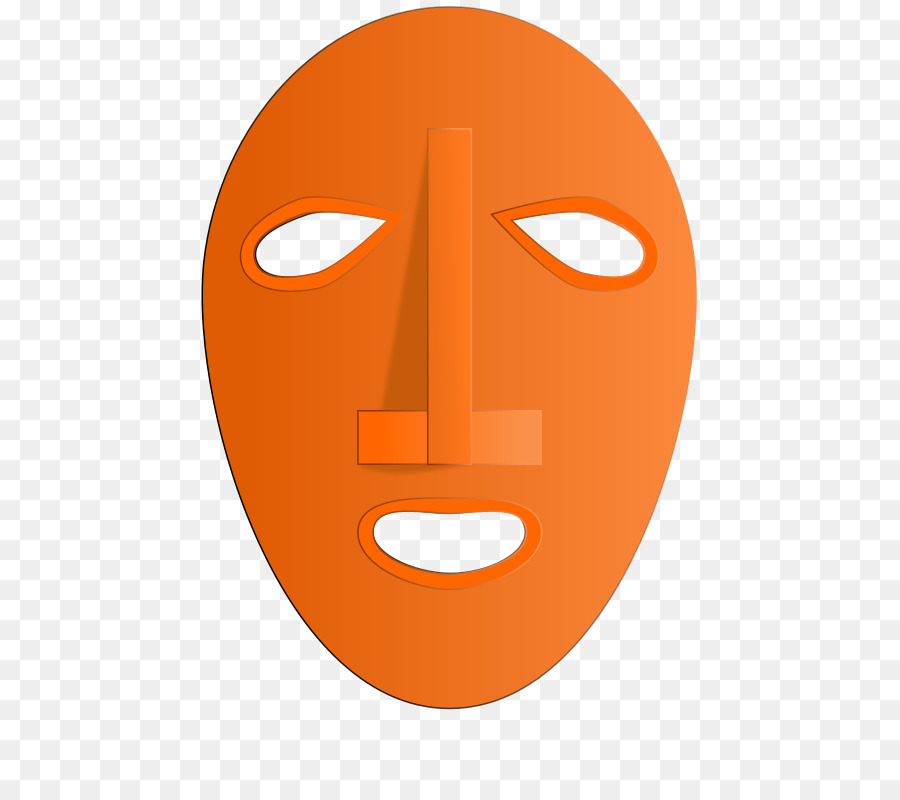 Máscara Laranja，Face PNG