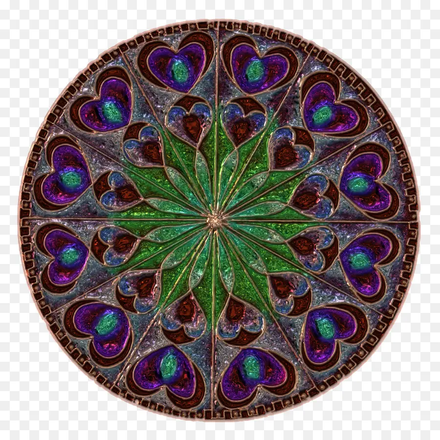 Mandala Colorida，Padrão PNG