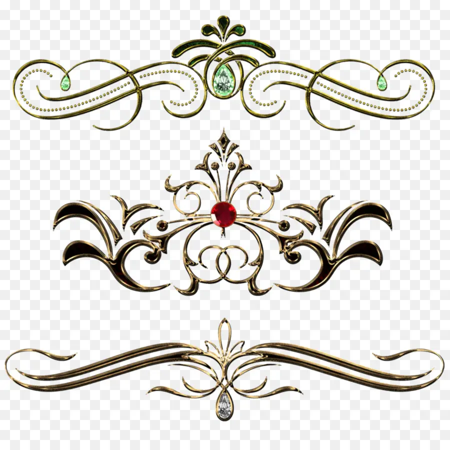 Bordas Decorativas，Ornamento PNG