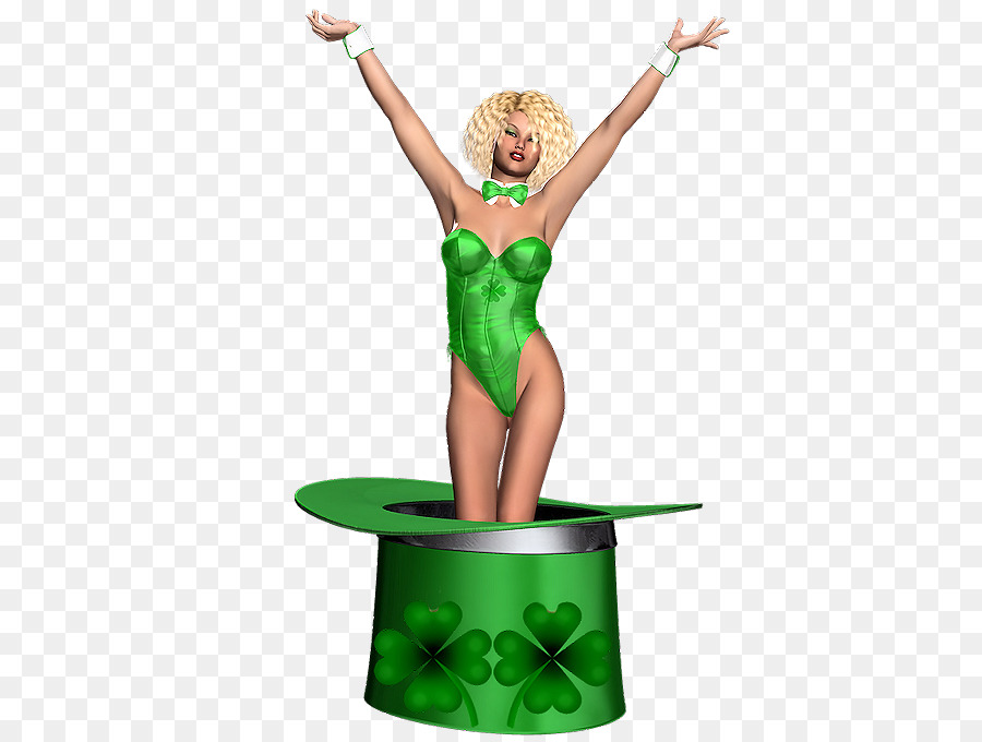 Mulher Em Traje Verde，Magia PNG