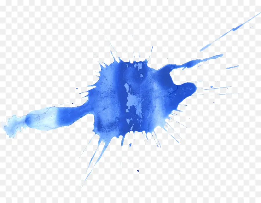 Tinta Azul，Respingo PNG