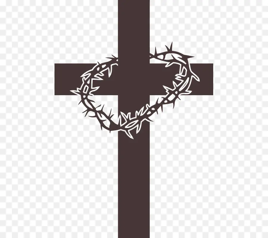 A Coroa De Espinhos，Cruz Cristã PNG