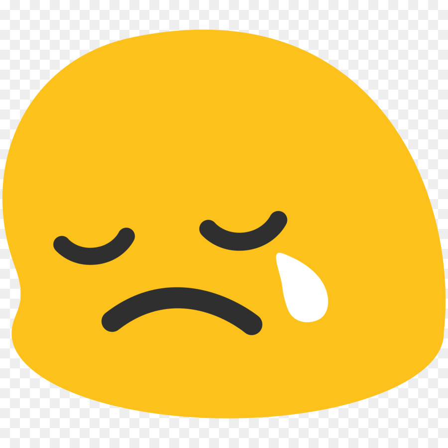 Emoji Chorando Android png transparente grátis