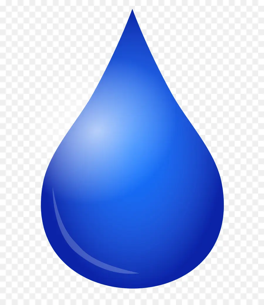 Gota De água，Azul PNG