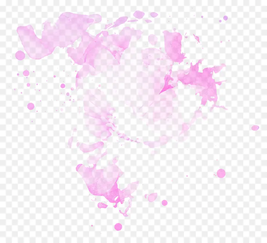 Respingo Rosa，Aquarela PNG