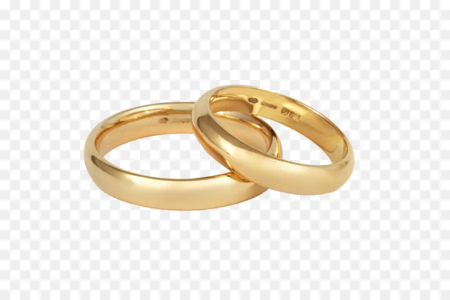 Anel De Casamento，Ouro PNG