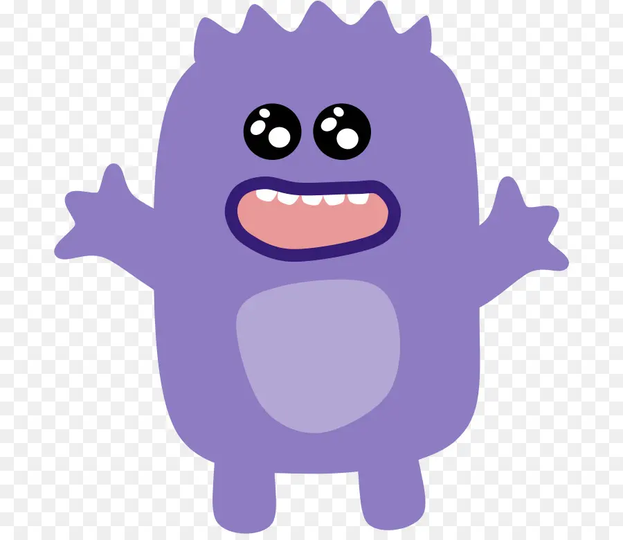 Monstro Roxo，Desenho Animado PNG