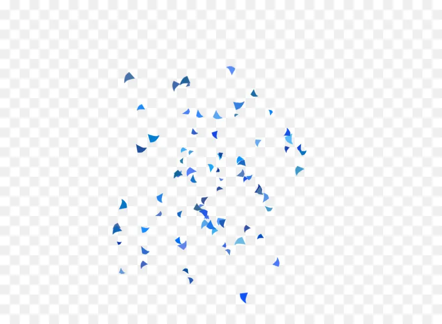Azul，Confete PNG