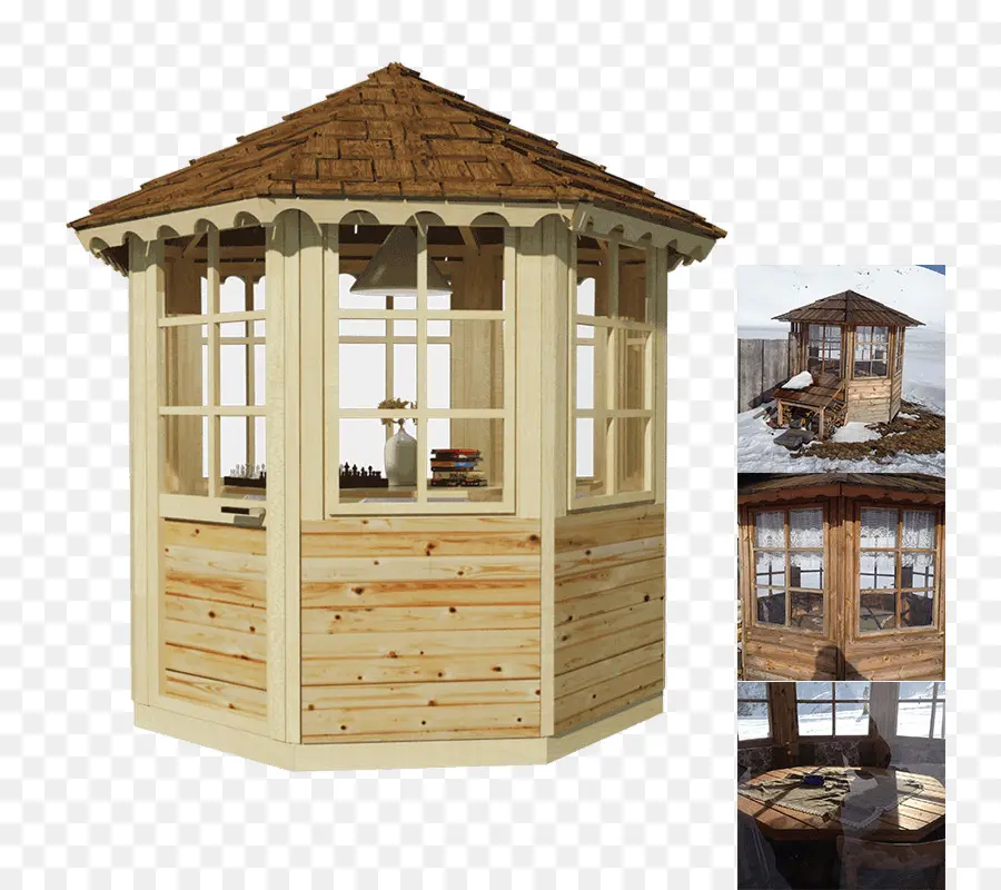 Gazebo De Madeira，Ar Livre PNG