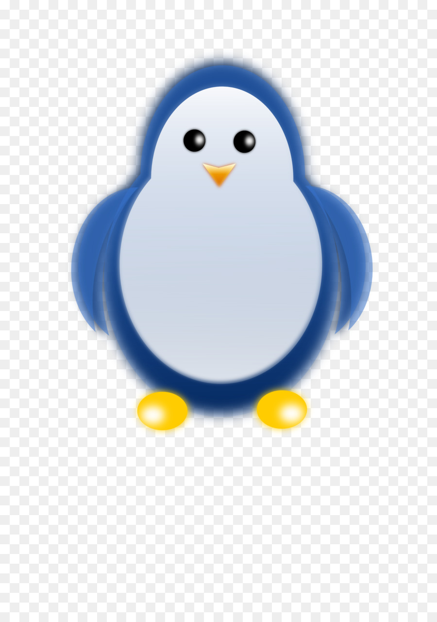 Pinguim，Azul PNG