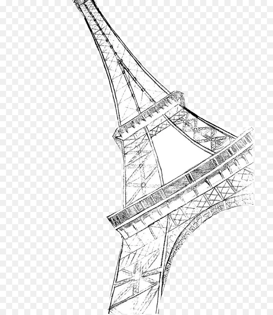 Esboço Da Torre Eiffel，Paris PNG